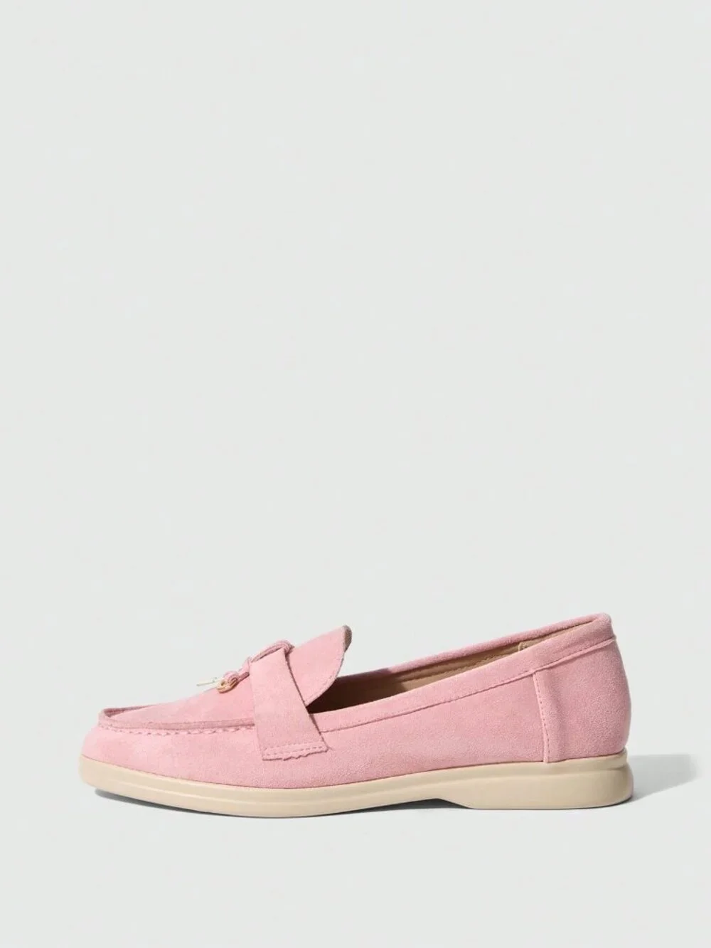 pink Powder Business Casual Women's Flat Loafer Shoes